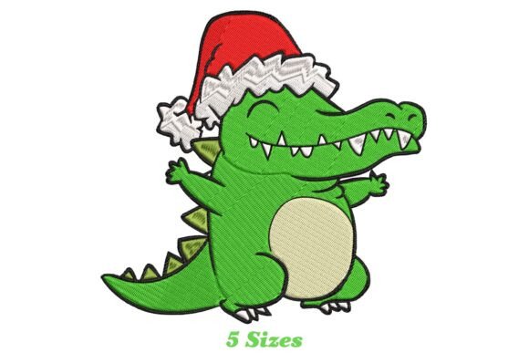 Alligator Christmas Embroidery Review