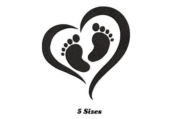 Baby Feet in Heart Embroidery Review