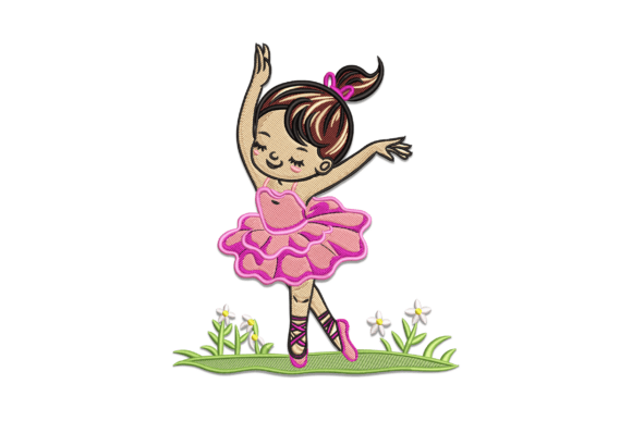 Baby Girl Ballerina Embroidery Design Review