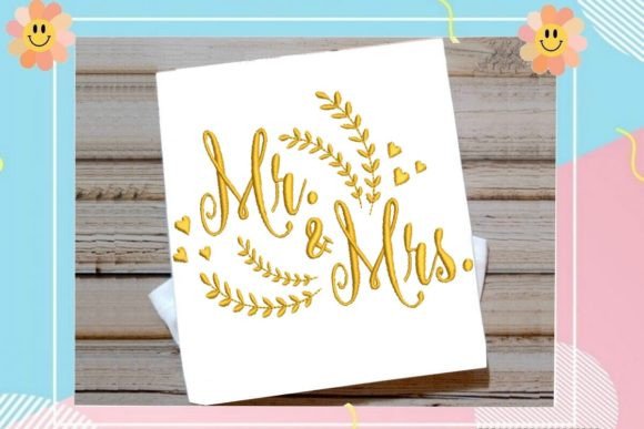 Beautiful Mr. and Mrs. Script Embroidery Review