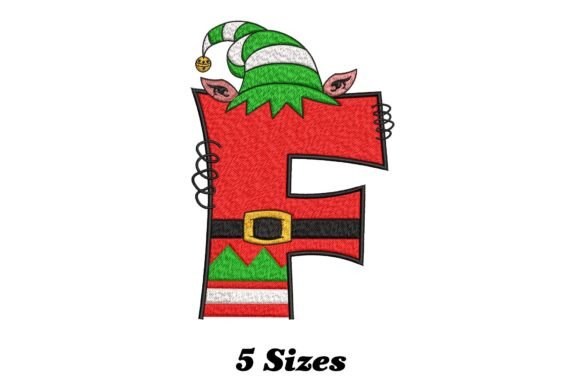 Christmas Elf Letter F Embroidery Review