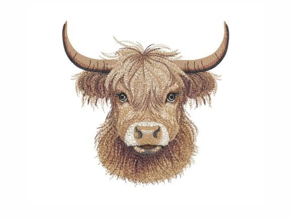 Cute Highland Cow Embroidery Review