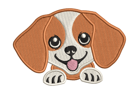 Cute Pocket Peeking Puppy Dog Embroidery Review