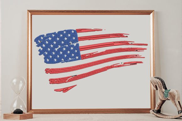 Distressed American Flag Embroidery Review