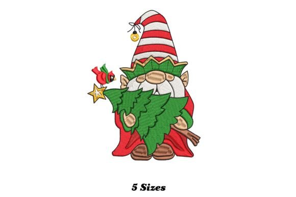 Gnome Christmas Tree Embroidery Design Review