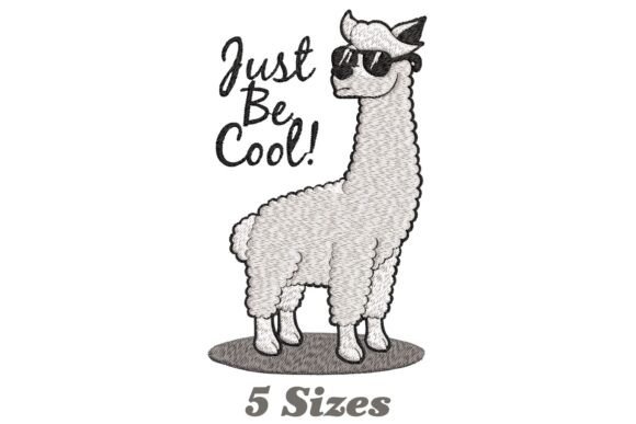 Just Be Cool Funny Llama Embroidery Review