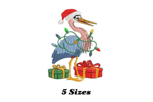Lighting Heron Bird Christmas Embroidery Review