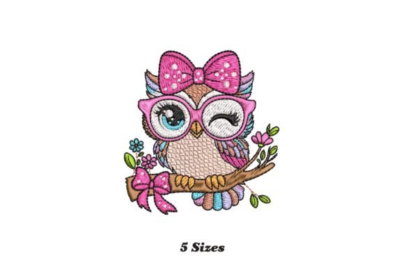 Owl Wearing Glasses Embroidery Design Review