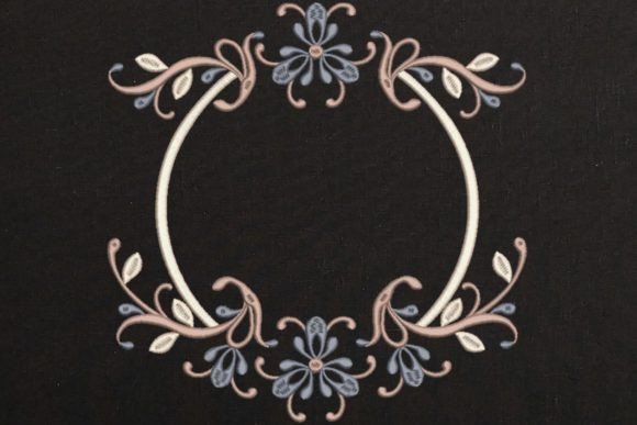 Round Floral Frame for Monogram Review