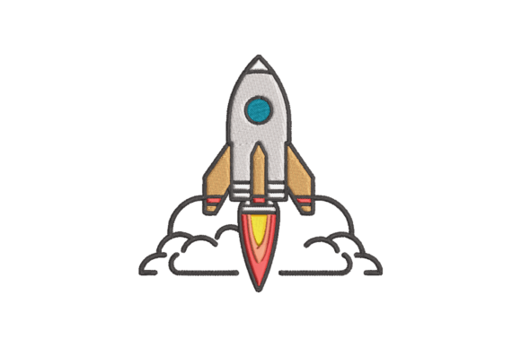 Spaceship Blasting Off Embroidery Review